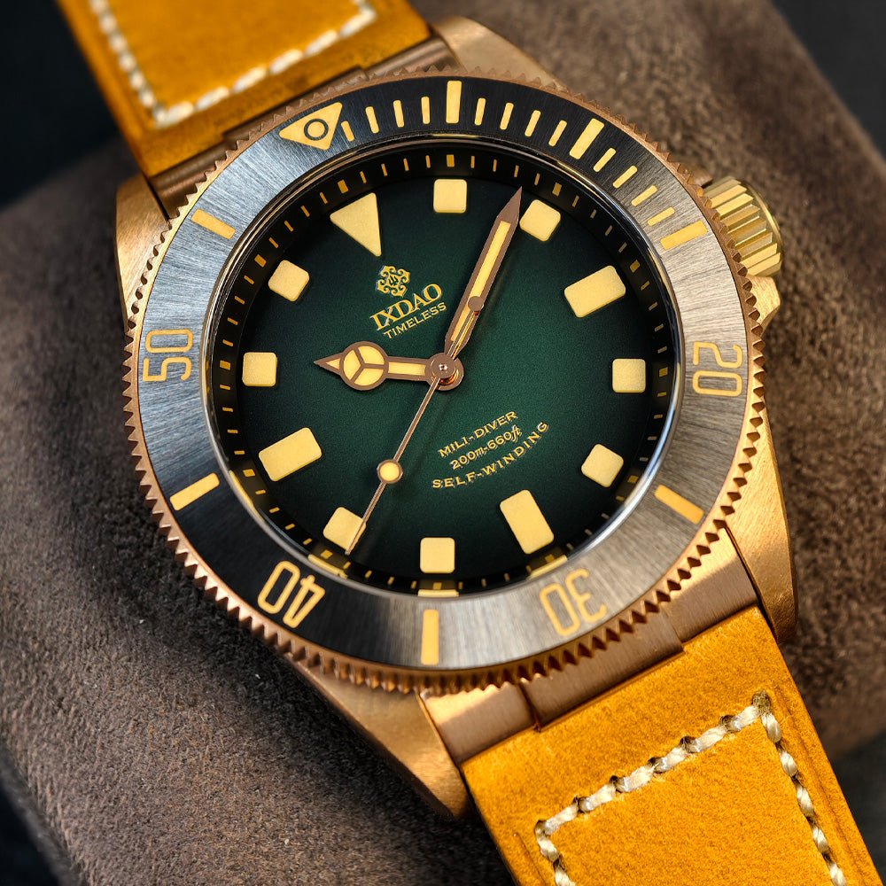 オッセオインテグレーテッド Bronze Diver X02T Green Automatic Watch