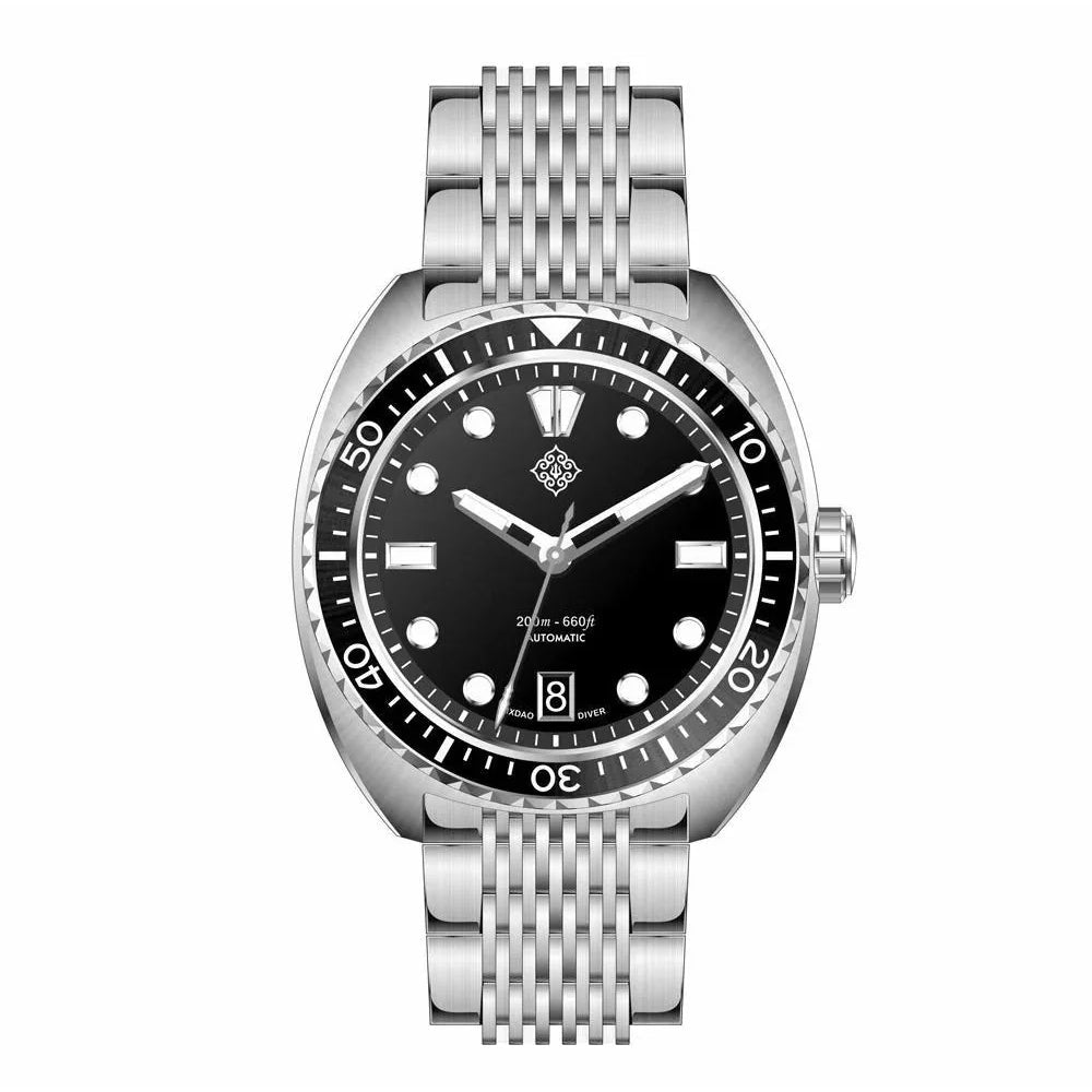 Abalone Diver - Black Enamel - Ixdao Watches