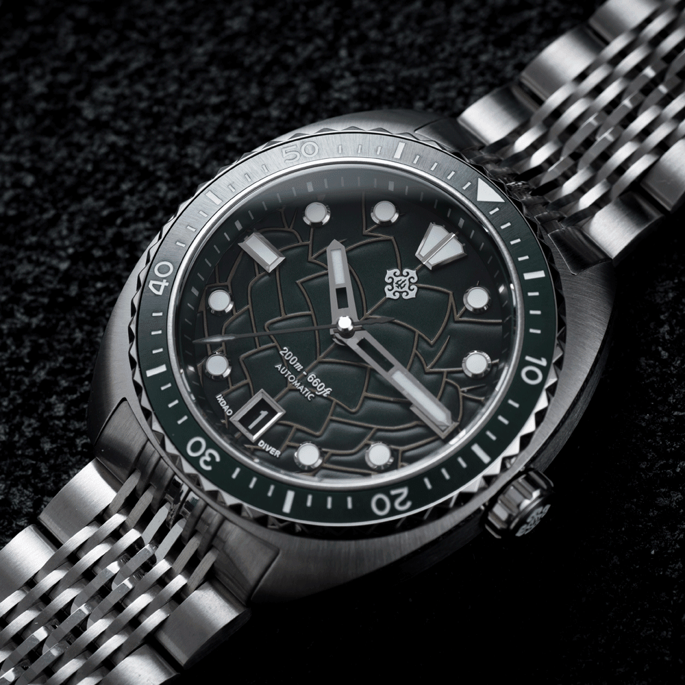 Abalone Diver - Green Dragon - Ixdao Watches