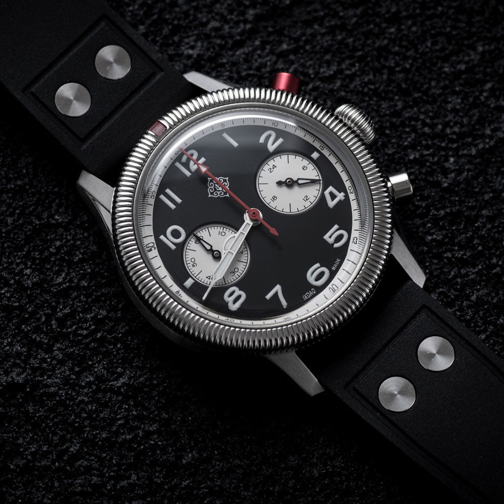 Aviator Chrono - Reverse Panda - Ixdao Watches