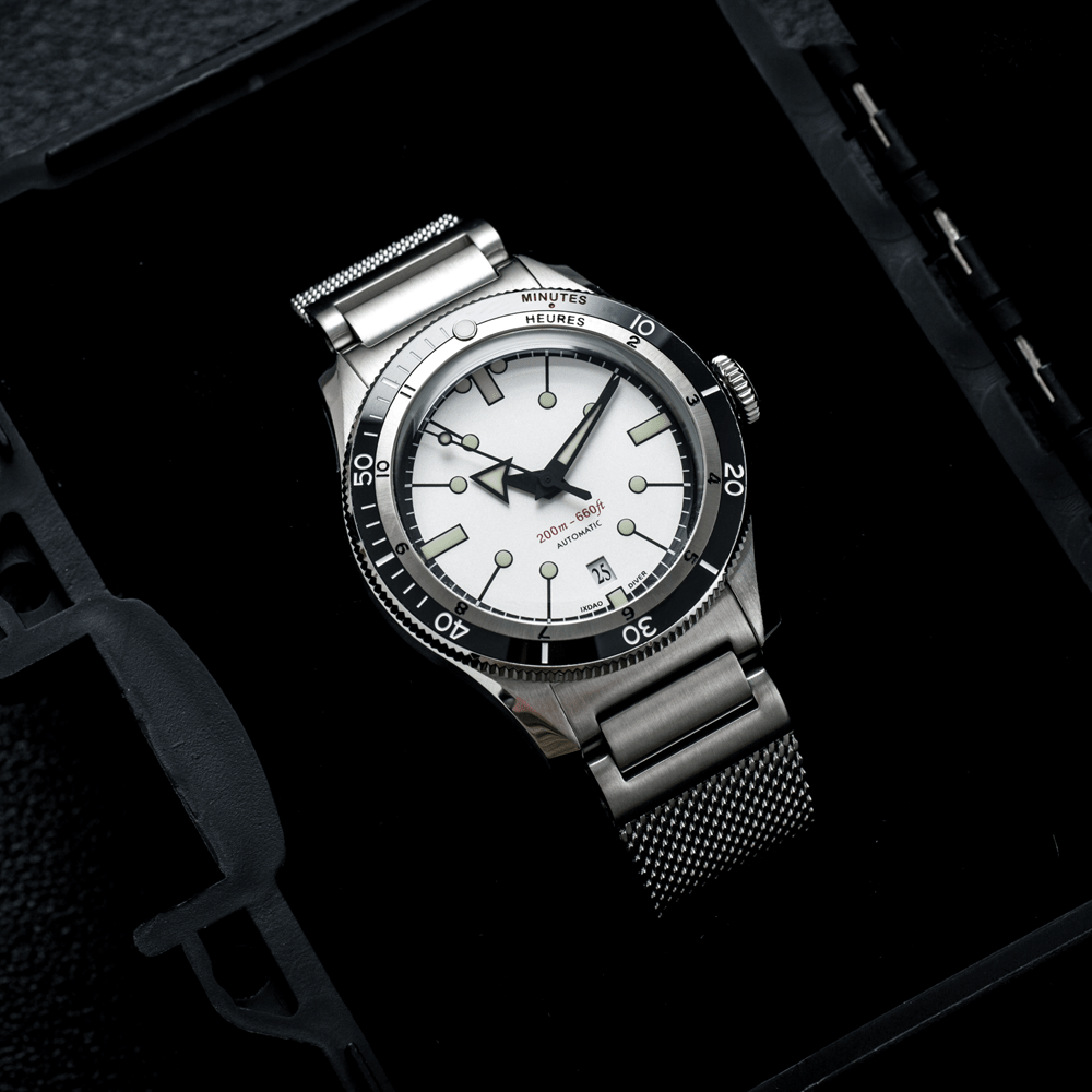 The 5303 Diver - White - Ixdao Watches
