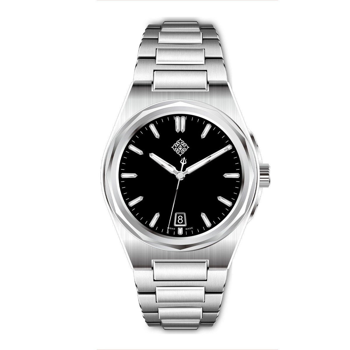 The Warrior Black Enamel V2 - Date 37.5 - Ixdao Watches