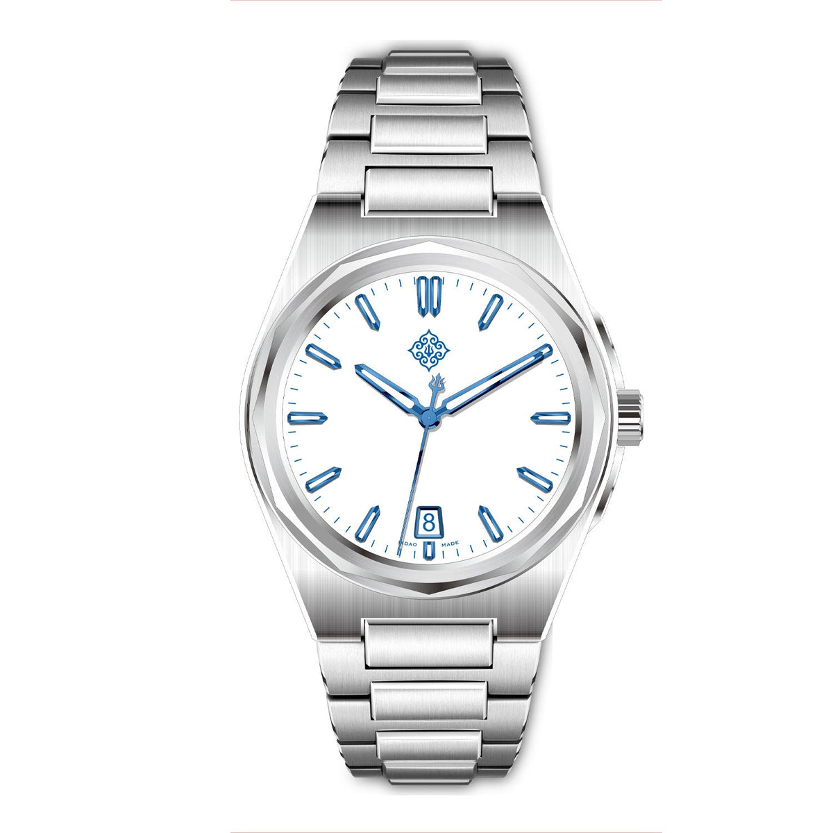 The Warrior White Enamel V2 - Date 37.5 - Ixdao Watches